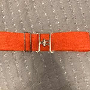 2in orange elastic belt for equestrians